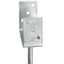 hegnspløkker 6 stk. 12x6x30 cm galvaniseret stål sølvfarvet