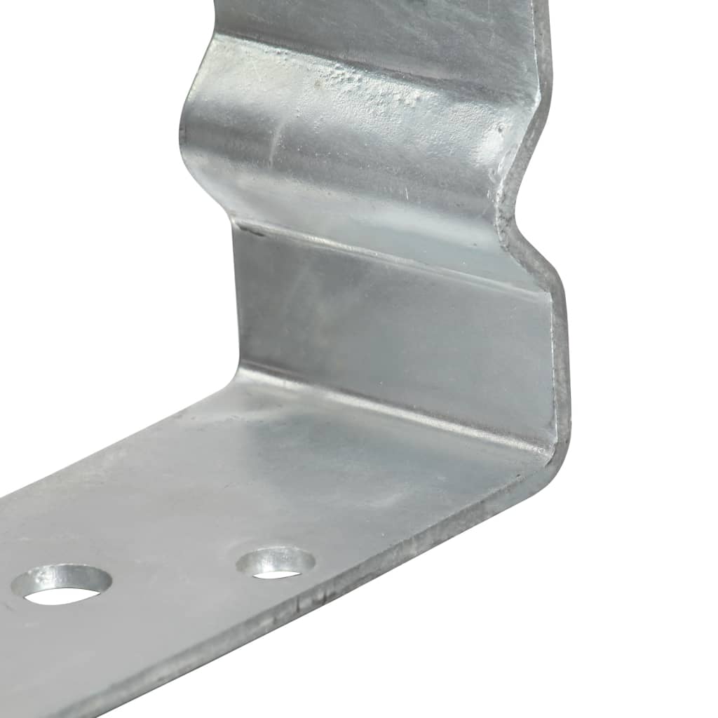 jordankre 6 stk. 8x6x15 cm galvaniseret stål sølvfarvet