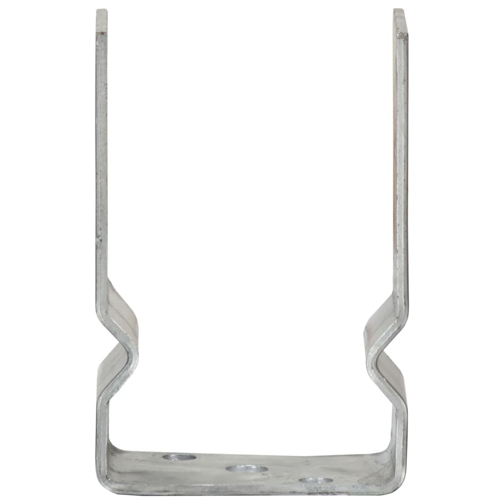 jordankre 6 stk. 9x6x15 cm galvaniseret stål sølvfarvet