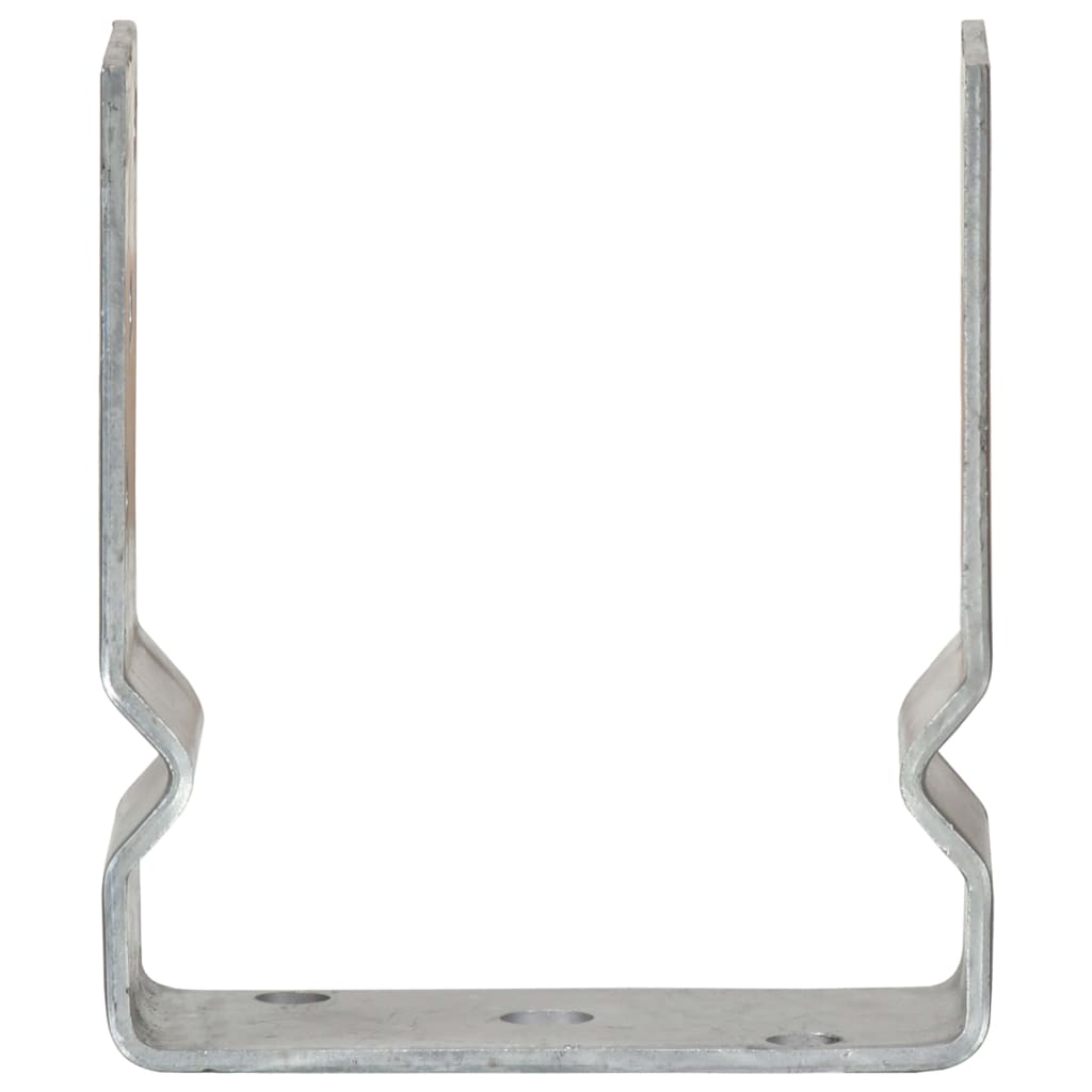 jordankre 6 stk. 12x6x15 cm galvaniseret stål sølvfarvet