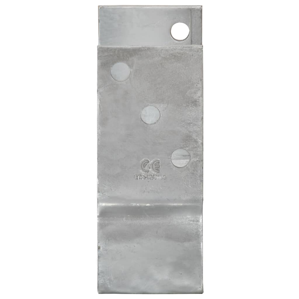 jordankre 6 stk. 12x6x15 cm galvaniseret stål sølvfarvet