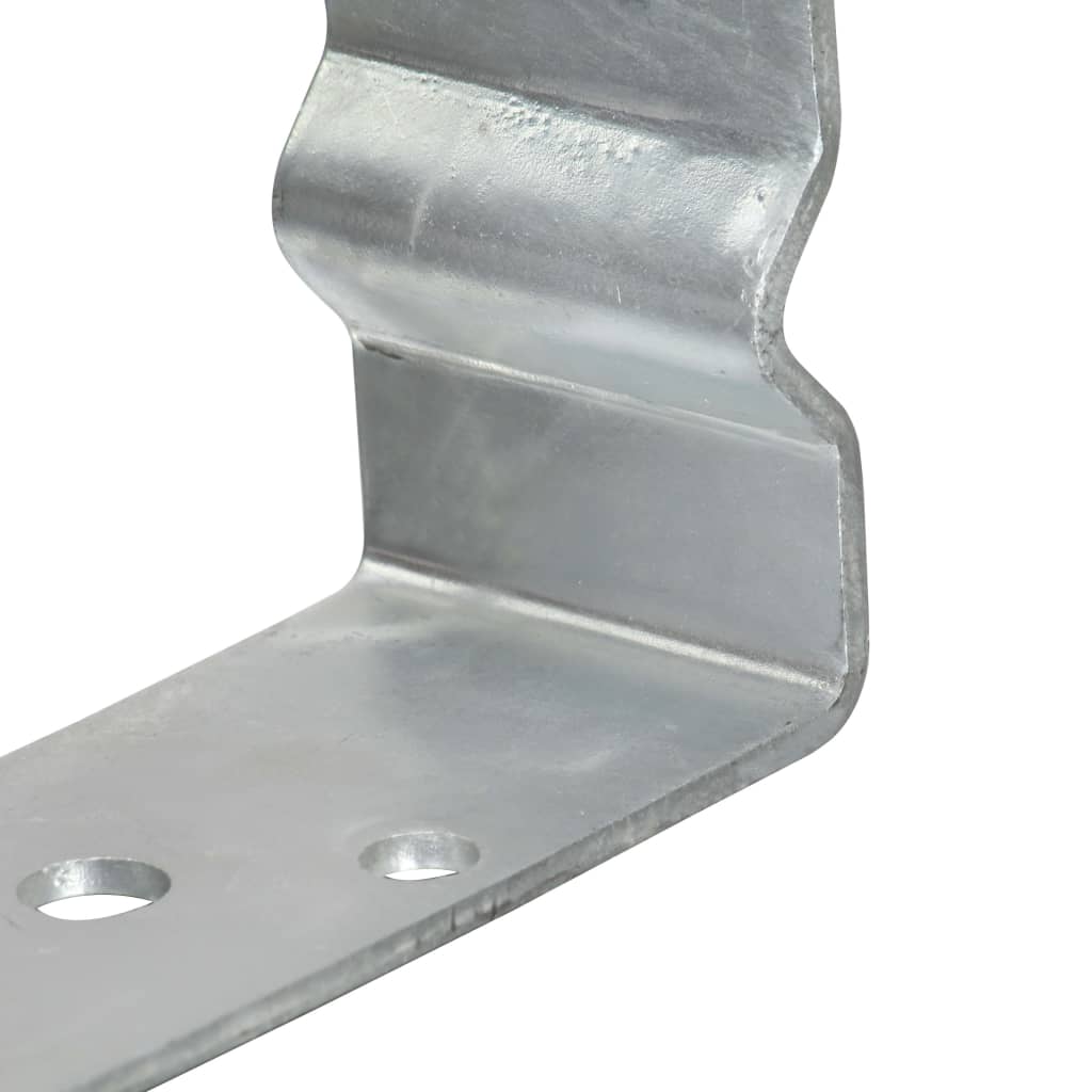 jordankre 6 stk. 12x6x15 cm galvaniseret stål sølvfarvet