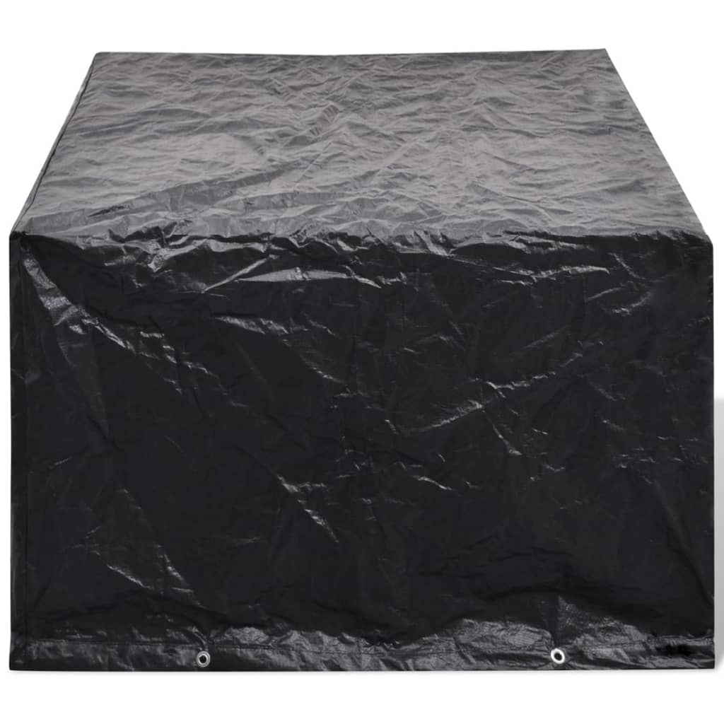 havemøbelovertræk 2 stk. 4-pers. sæt 8 snørehuller 180x140 cm