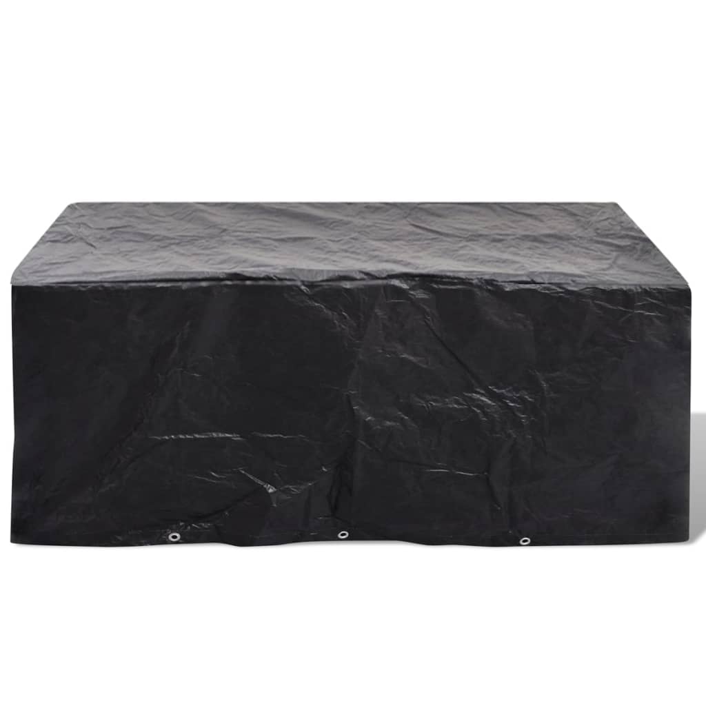 havemøbelovertræk 2 stk. 6-pers. sæt 10 snørehuller 240x140 cm