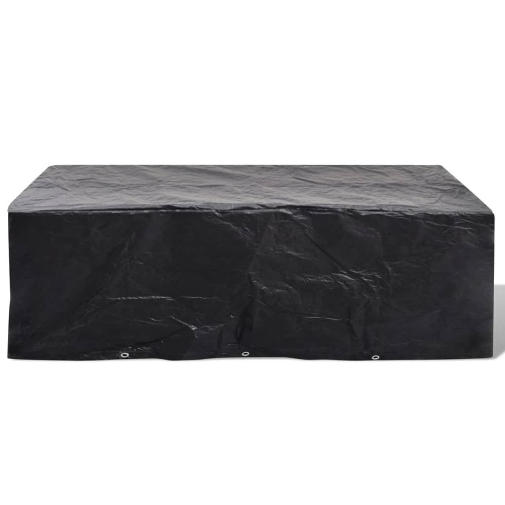 havemøbelovertræk 2 stk. 8-pers. sæt 10 snørehuller 300x140 cm