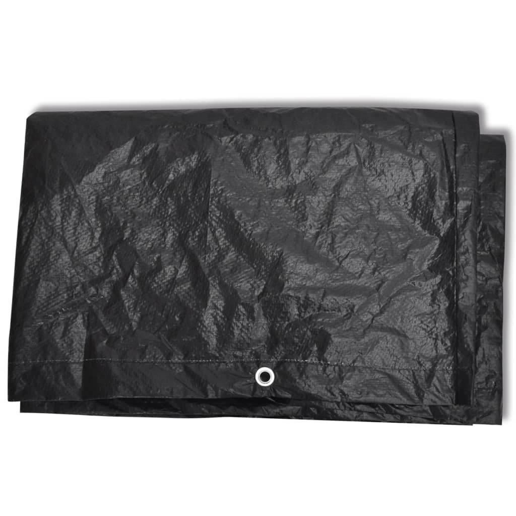 havemøbelovertræk 2 stk. 8 snørehuller 250x210x90 cm
