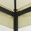 pavillon med net 300x400x265 cm cremefarvet
