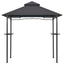 grillpavillon 240x150x255 cm stål antracitgrå