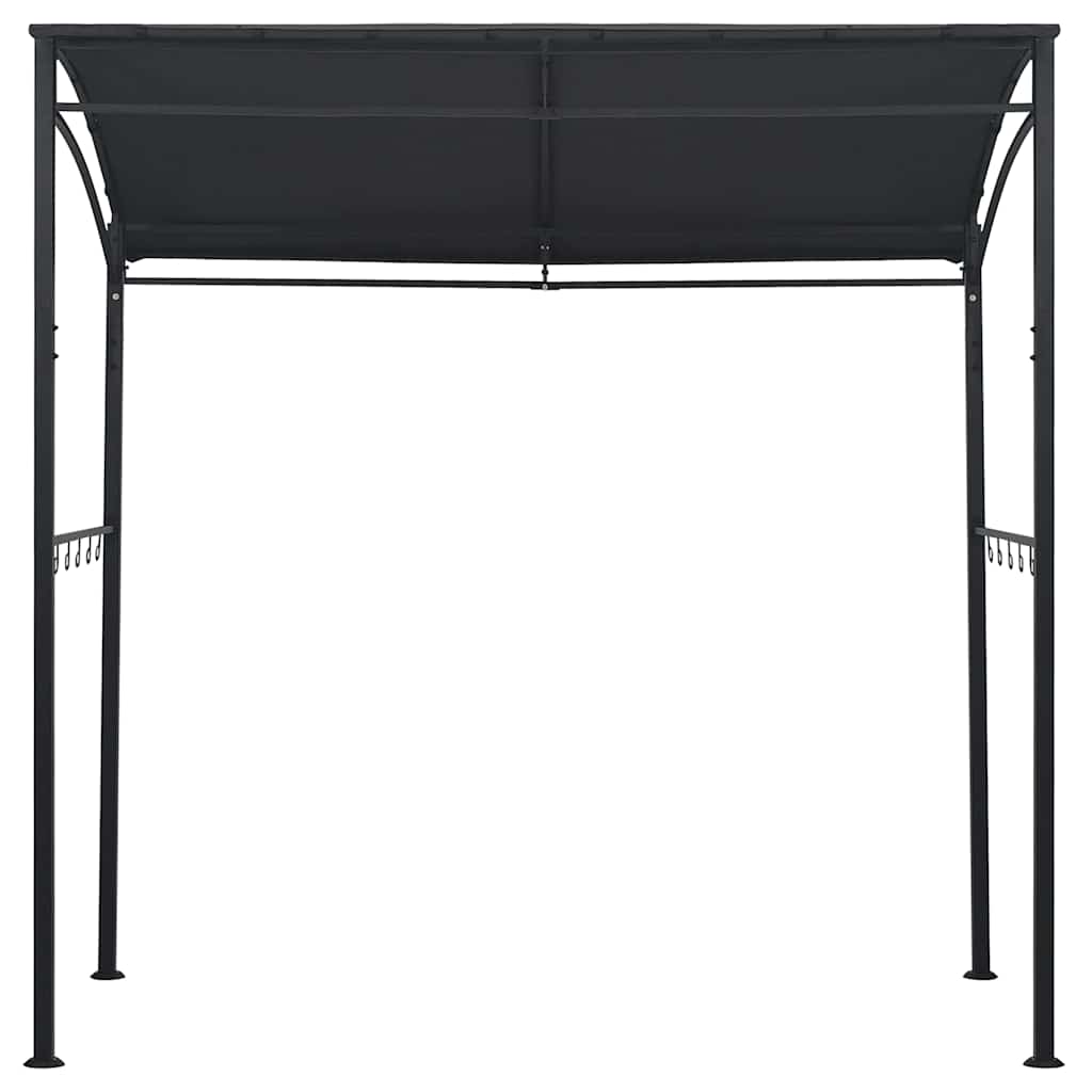 grillpavillon 215x150x220 cm stål antracitgrå
