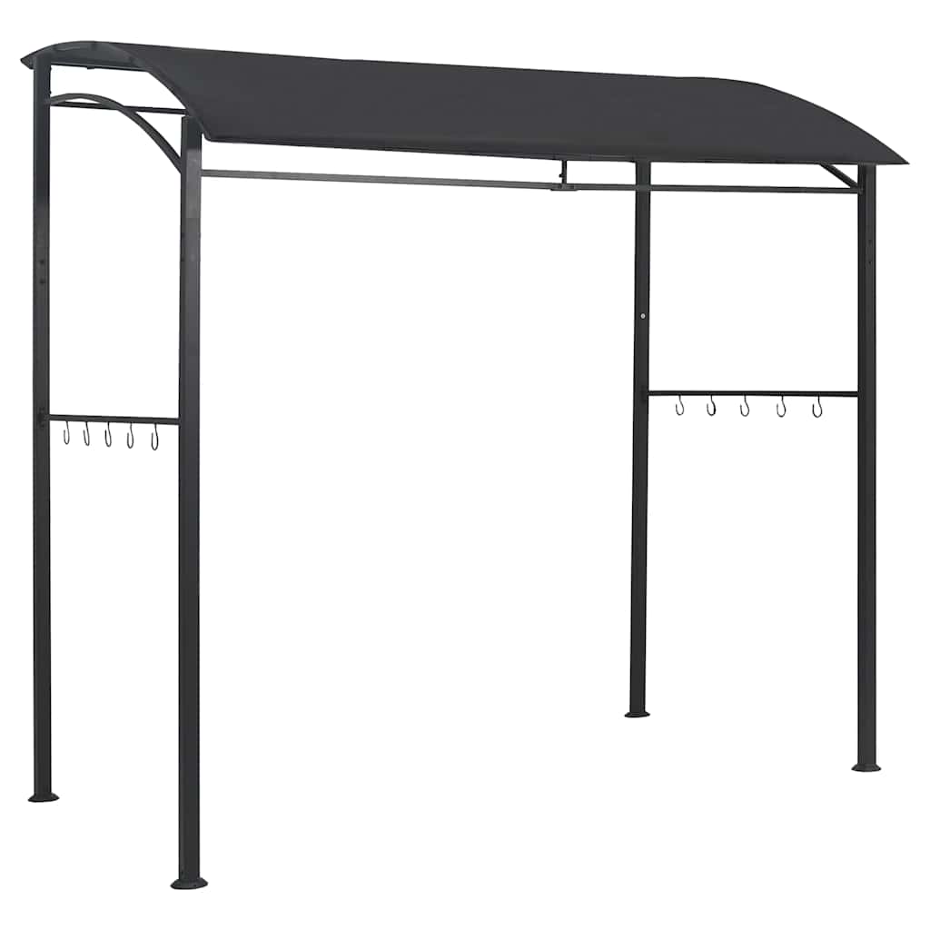 grillpavillon 215x150x220 cm stål antracitgrå
