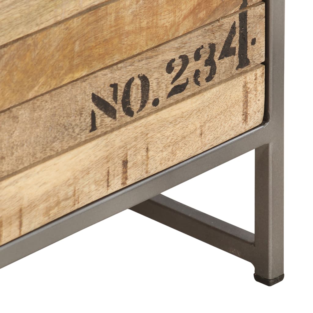 kommode 45x30x105 cm massivt mangotræ