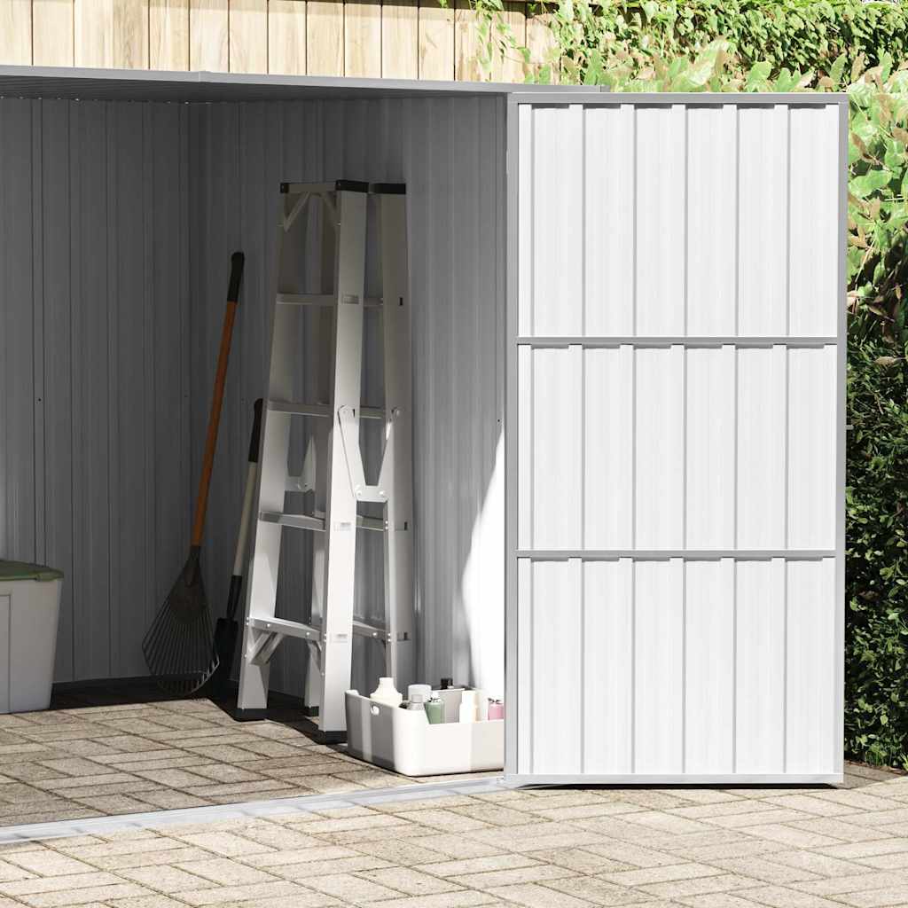 haveskur 195x198x159 cm galvaniseret stål grå