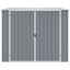 haveskur 195x198x159 cm galvaniseret stål grå