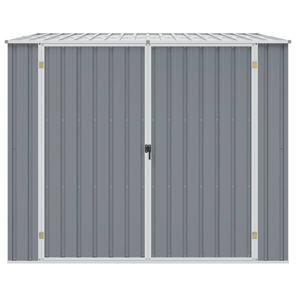 haveskur 195x198x159 cm galvaniseret stål grå