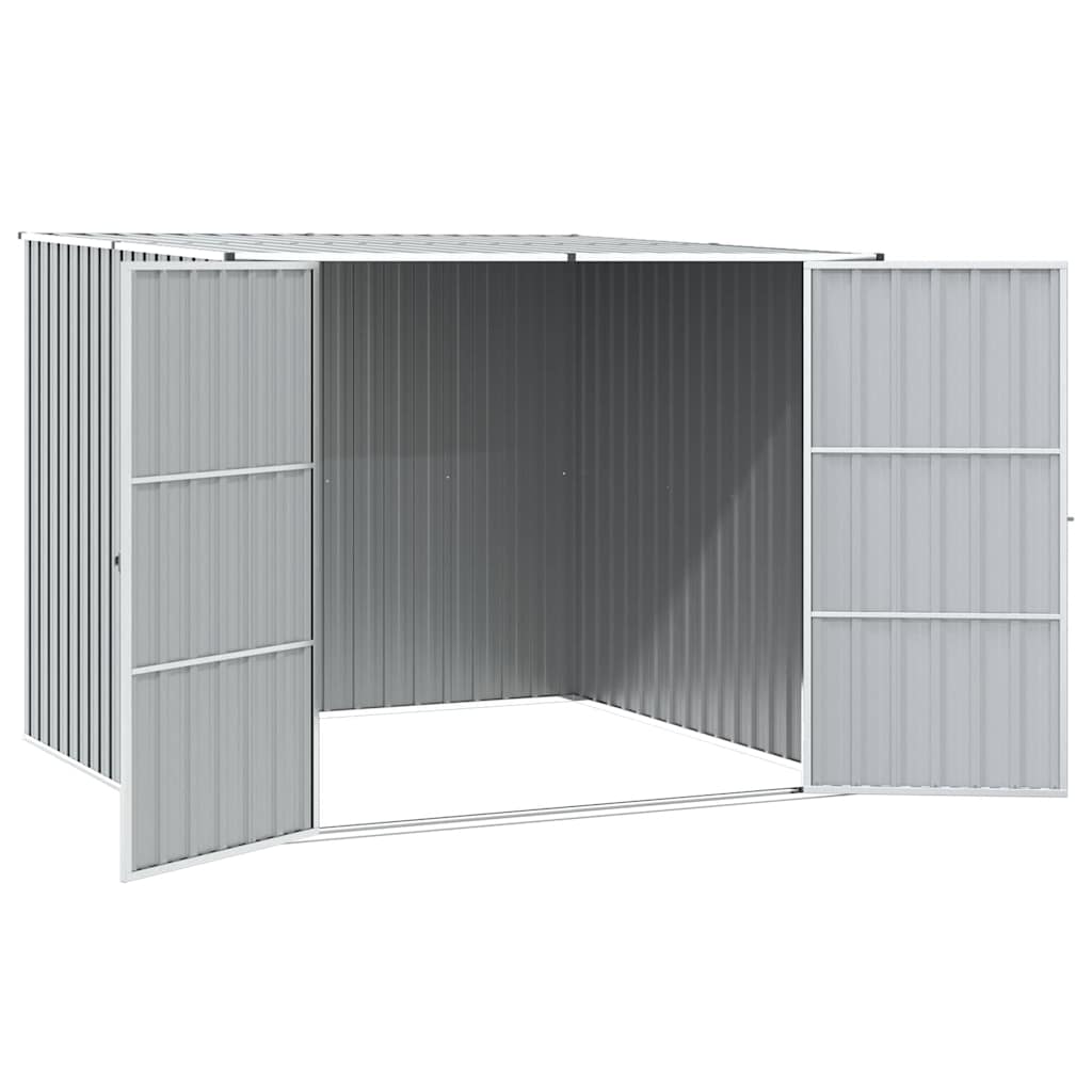 haveskur 195x198x159 cm galvaniseret stål grå
