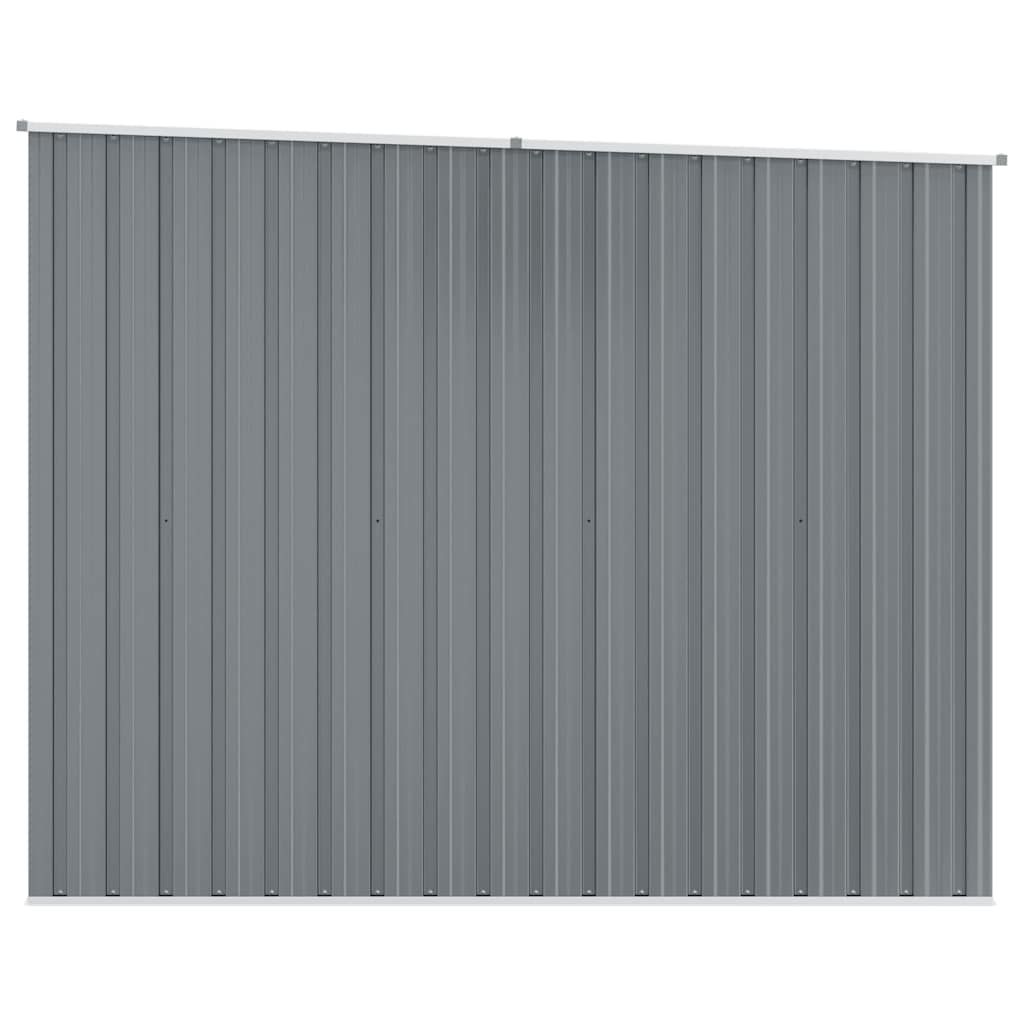 haveskur 195x198x159 cm galvaniseret stål grå