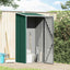 haveskur 87x98x159 cm galvaniseret stål grøn