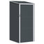 haveskur 87x98x159 cm galvaniseret stål antracitgrå