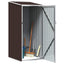 haveskur 87x98x159 cm galvaniseret stål brun