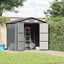 haveskur 205x129x183 cm galvaniseret stål grå