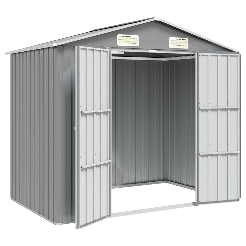 haveskur 205x129x183 cm galvaniseret stål grå