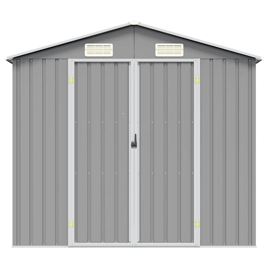 haveskur 205x129x183 cm galvaniseret stål grå