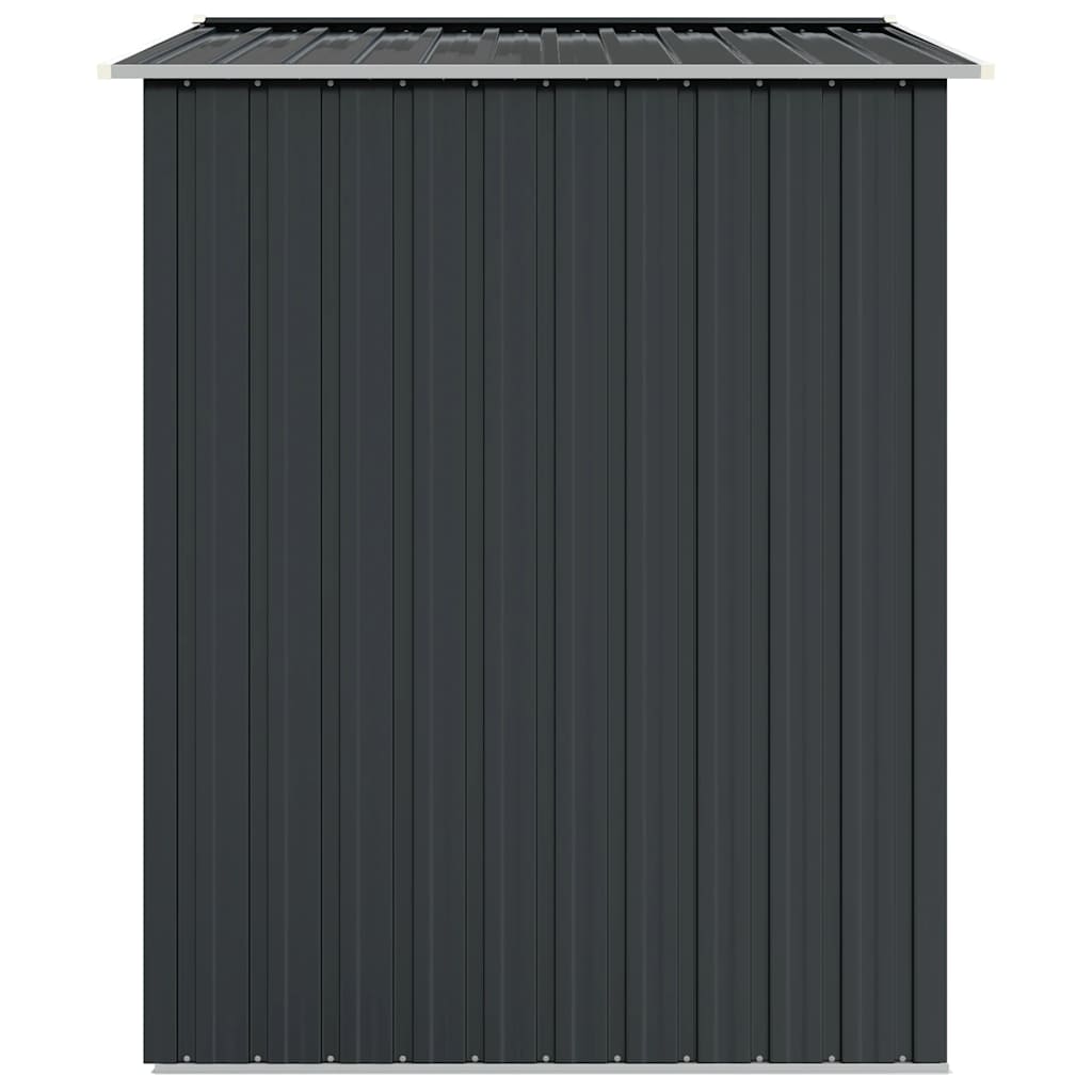 haveskur 205x129x183 cm galvaniseret stål antracitgrå