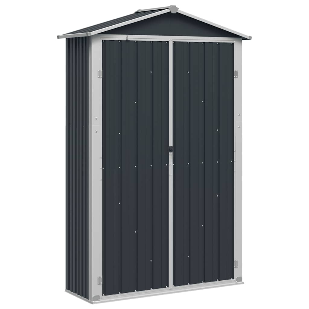 haveskur 116x45x175 cm galvaniseret stål antracitgrå