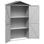 haveskur 116x45x175 cm galvaniseret stål antracitgrå