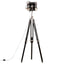 gulvlampe med trefod 171 cm massivt mangotræ