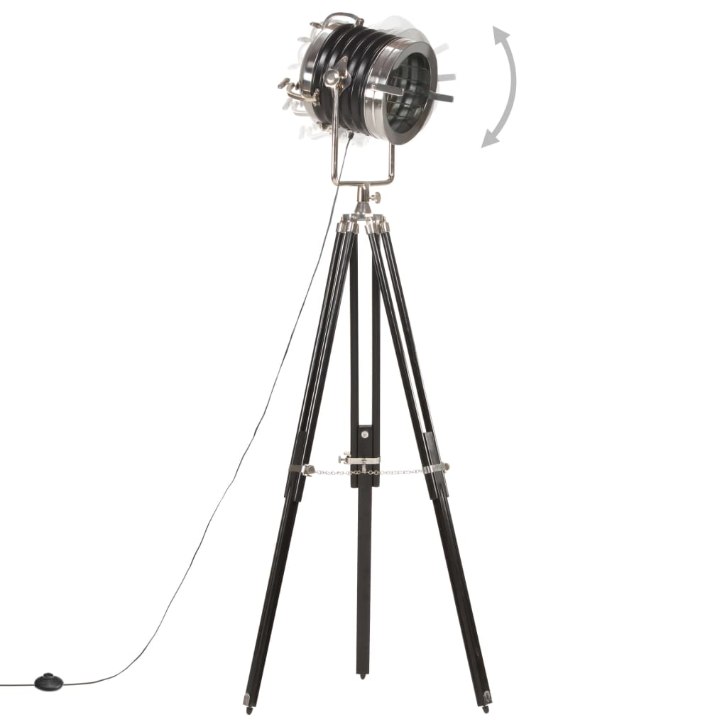 gulvlampe med trefod 171 cm massivt mangotræ