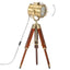 gulvlampe med trefod 69 cm massivt mangotræ