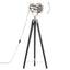gulvlampe med trefod 97 cm massivt mangotræ sort