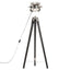 gulvlampe med trefod 97 cm massivt mangotræ sort