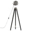 gulvlampe med trefod 97 cm massivt mangotræ sort