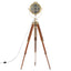 gulvlampe med trefod 165 cm massivt mangotræ