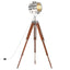 gulvlampe med trefod 165 cm massivt mangotræ