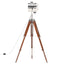 gulvlampe med trefod 165 cm massivt mangotræ