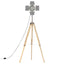 gulvlampe med trefod 140 cm massivt mangotræ