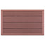 gulvelement til soldrevet bruser 101 x 63 x 5,5 cm WPC brun
