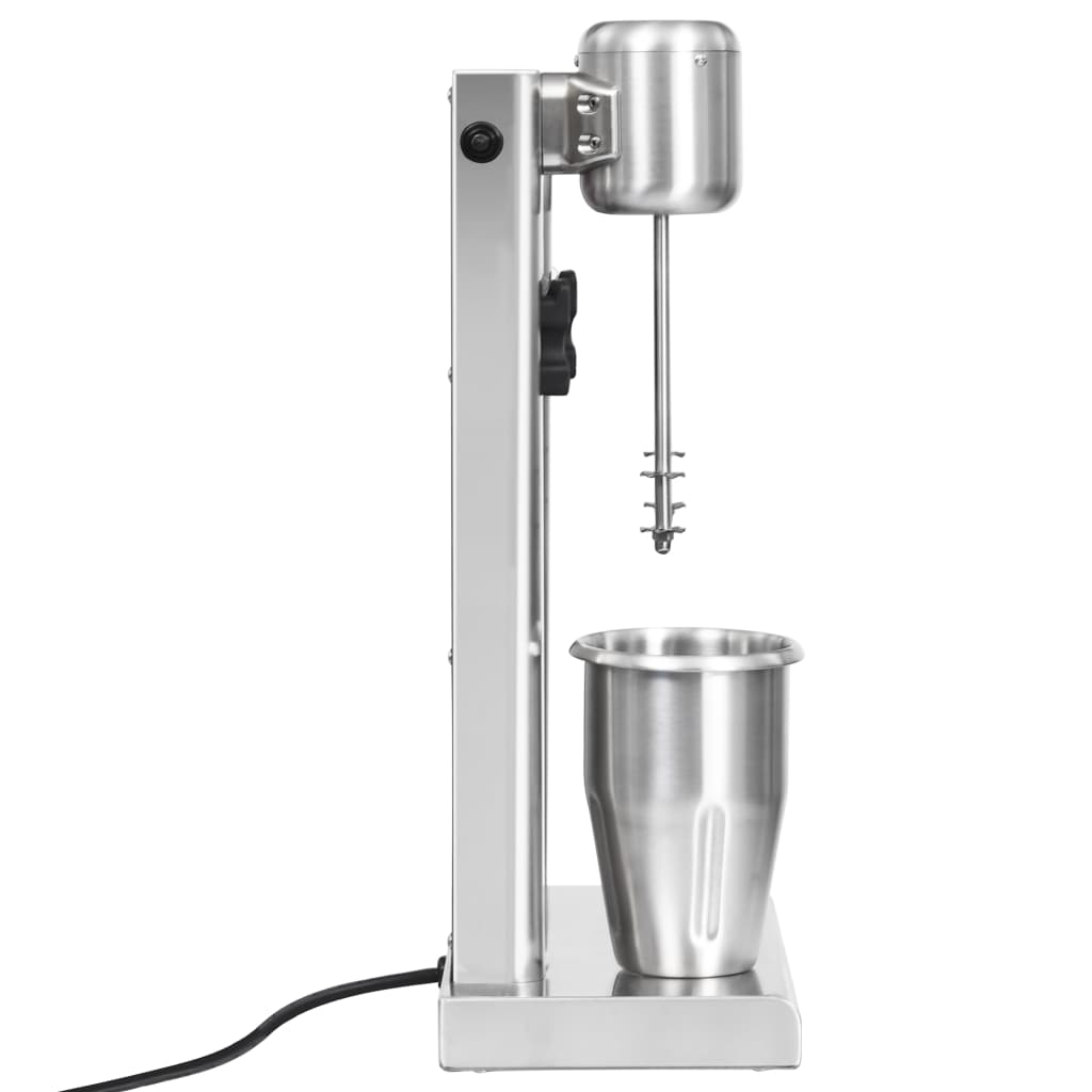 milkshakemaskine med 2 kopper 2 l rustfrit stål