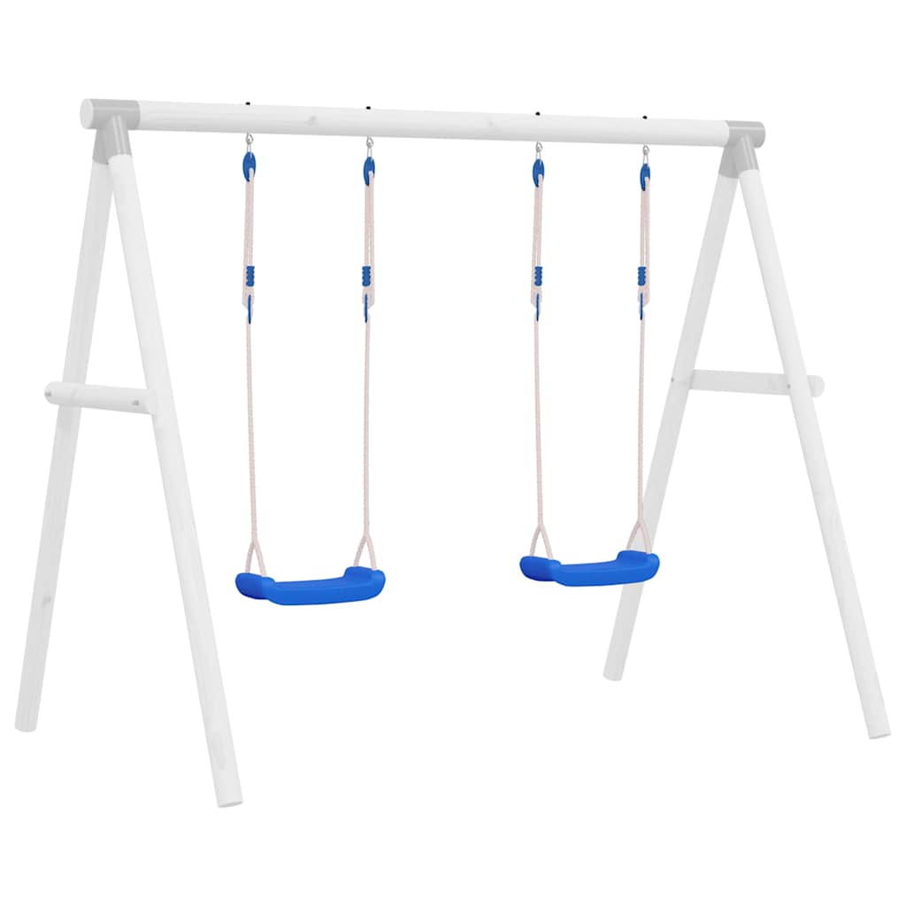 gynger med reb 2 stk. 37x15 cm polyethylen blå billede