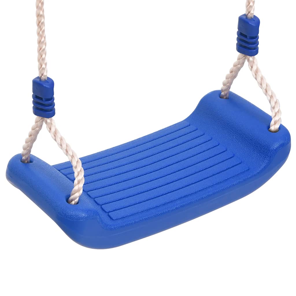 gynger med reb 2 stk. 37x15 cm polyethylen blå