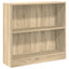 bogreol 80x24x75 cm spånplade sonoma-eg