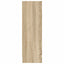 bogreol 80x24x75 cm spånplade sonoma-eg