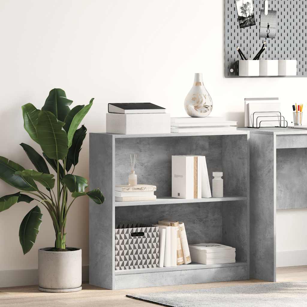 bogreol 80x24x75 cm konstrueret træ hvid billede