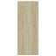 bogreol 80x30x76,5 cm konstrueret træ sonoma-eg