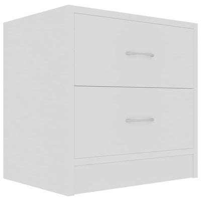 sengebord 40x30x40 cm konstrueret træ hvid