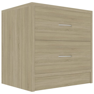 sengebord 40x30x40 cm konstrueret træ sonoma-eg