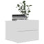 sengeborde 2 stk. 40x30x30 cm konstrueret træ hvid